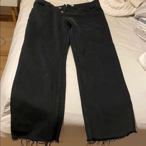 Zara Wide leg cropped jean